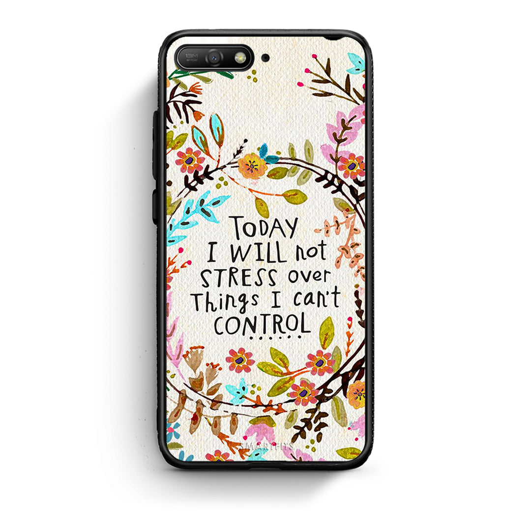 Huawei Y6 2018 Stress Over θήκη από τη Smartfits με σχέδιο στο πίσω μέρος και μαύρο περίβλημα | Smartphone case with colorful back and black bezels by Smartfits