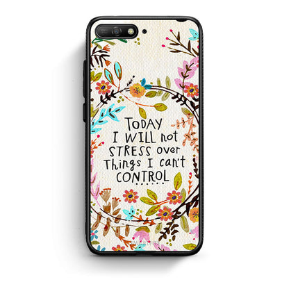 Huawei Y6 2018 Stress Over θήκη από τη Smartfits με σχέδιο στο πίσω μέρος και μαύρο περίβλημα | Smartphone case with colorful back and black bezels by Smartfits