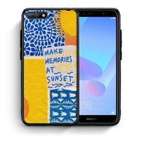 Thumbnail for Θήκη Huawei Y6 2018 Sunset Memories από τη Smartfits με σχέδιο στο πίσω μέρος και μαύρο περίβλημα | Huawei Y6 2018 Sunset Memories case with colorful back and black bezels