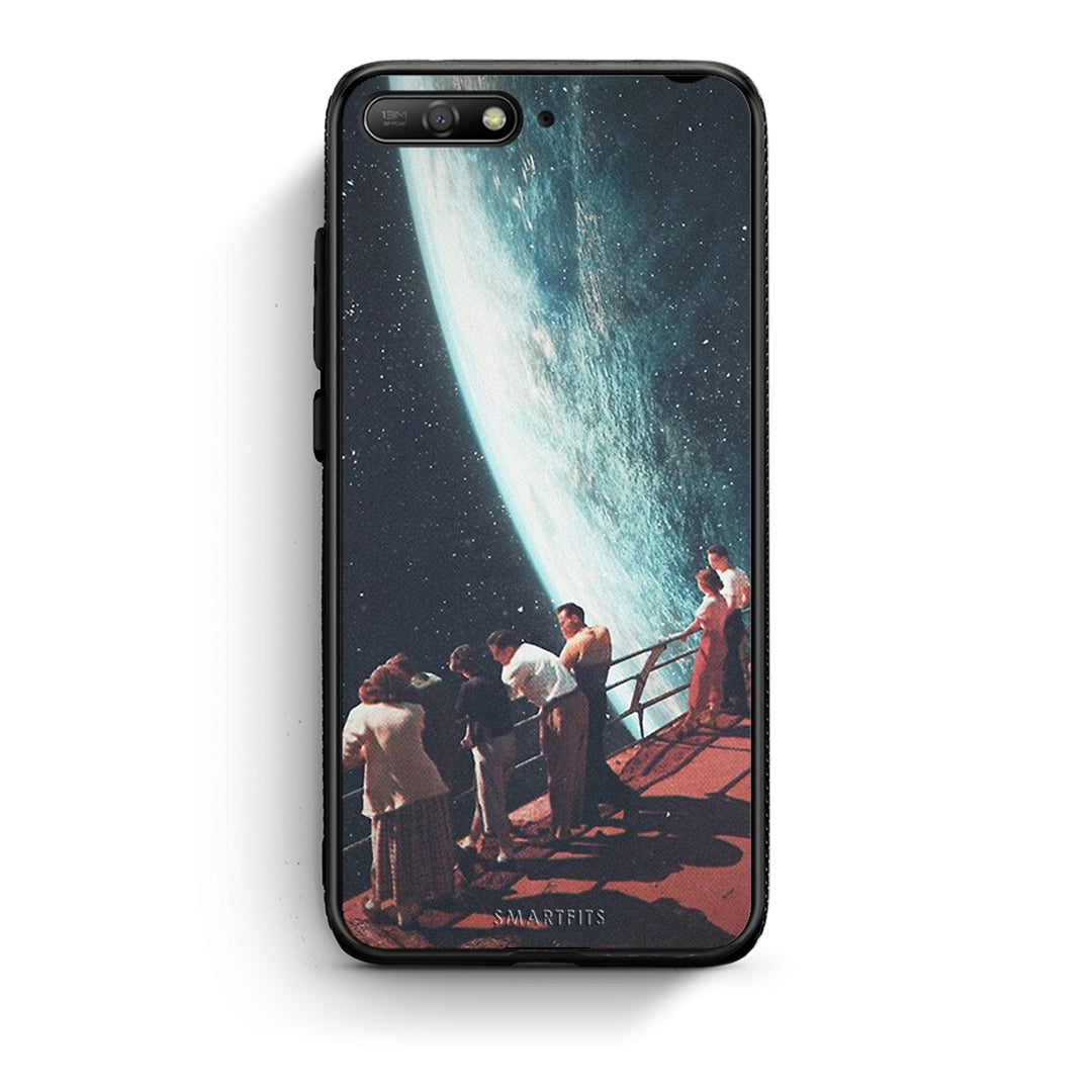 Huawei Y6 2018 Surreal View θήκη από τη Smartfits με σχέδιο στο πίσω μέρος και μαύρο περίβλημα | Smartphone case with colorful back and black bezels by Smartfits