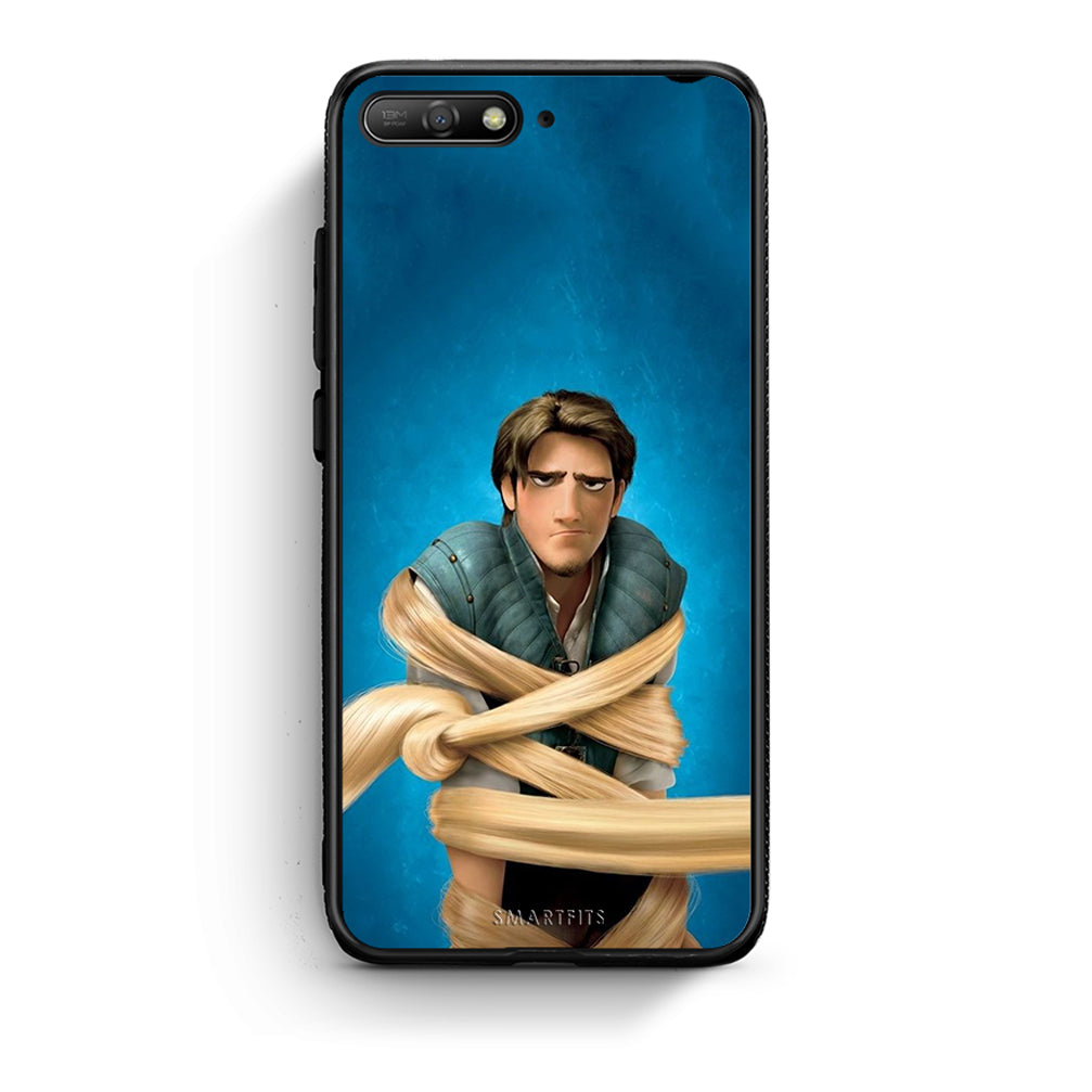 Huawei Y6 2018 Tangled 1 Θήκη Αγίου Βαλεντίνου από τη Smartfits με σχέδιο στο πίσω μέρος και μαύρο περίβλημα | Smartphone case with colorful back and black bezels by Smartfits