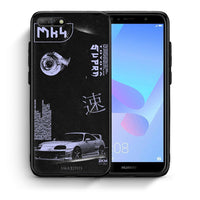 Thumbnail for Θήκη Αγίου Βαλεντίνου Huawei Y6 2018 Tokyo Drift από τη Smartfits με σχέδιο στο πίσω μέρος και μαύρο περίβλημα | Huawei Y6 2018 Tokyo Drift case with colorful back and black bezels