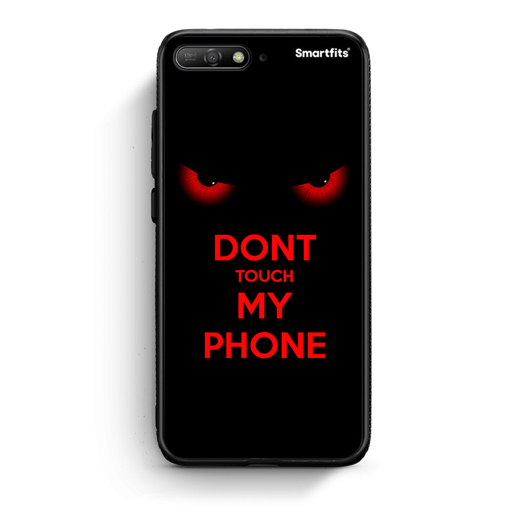 Huawei Y6 2018 Touch My Phone Θήκη από τη Smartfits με σχέδιο στο πίσω μέρος και μαύρο περίβλημα | Smartphone case with colorful back and black bezels by Smartfits