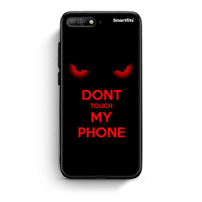 Huawei Y6 2018 Touch My Phone Θήκη από τη Smartfits με σχέδιο στο πίσω μέρος και μαύρο περίβλημα | Smartphone case with colorful back and black bezels by Smartfits