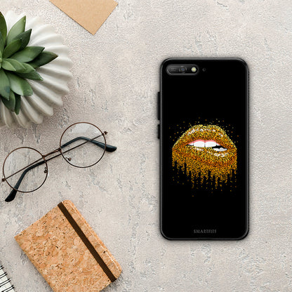 Valentine Golden - Huawei Y6 2018 / Honor 7A θήκη