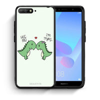 Thumbnail for Θήκη Huawei Y6 2018 Rex Valentine από τη Smartfits με σχέδιο στο πίσω μέρος και μαύρο περίβλημα | Huawei Y6 2018 Rex Valentine case with colorful back and black bezels
