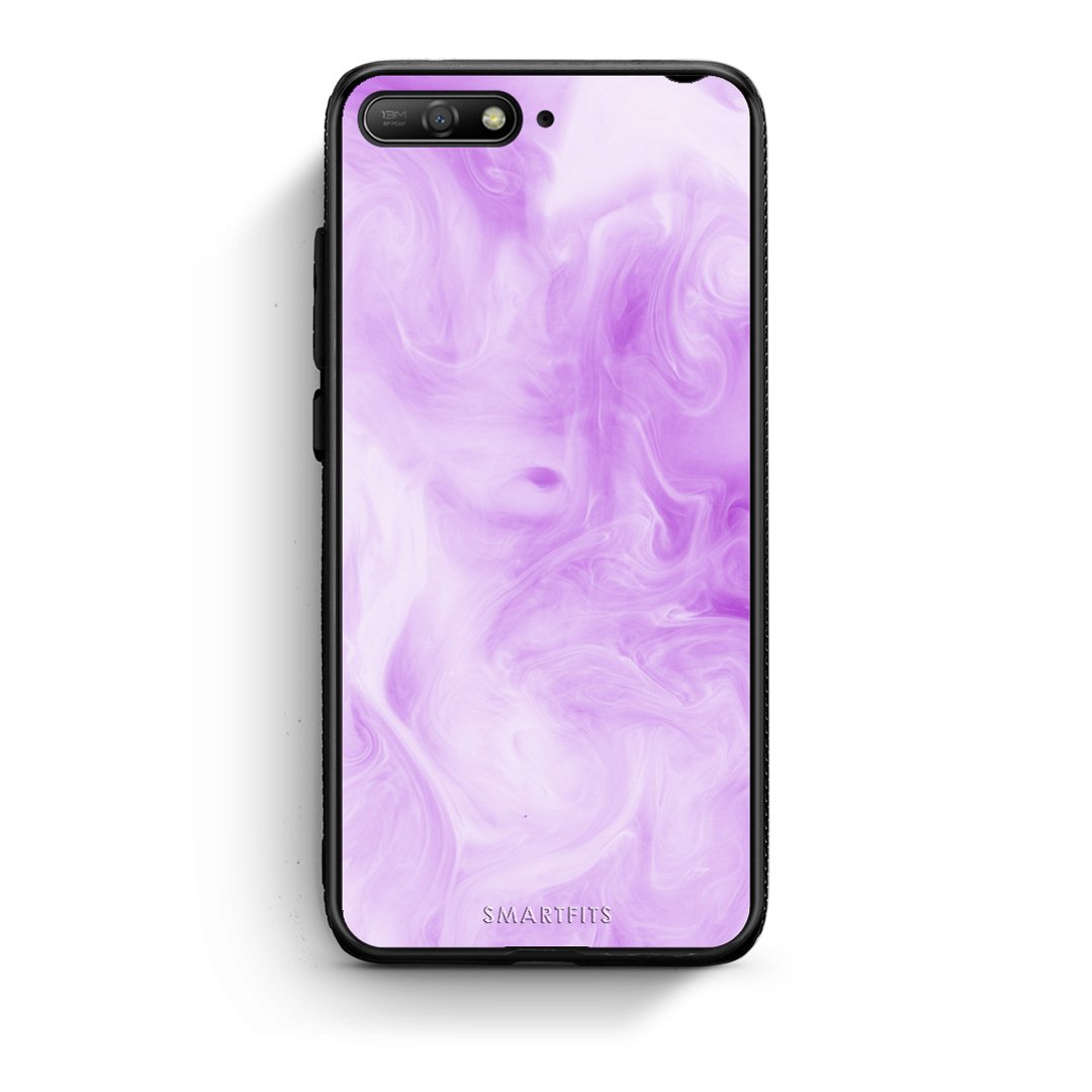 99 - Huawei Y6 2018 Watercolor Lavender case, cover, bumper
