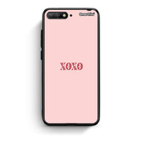 Thumbnail for Huawei Y6 2018 XOXO Love θήκη από τη Smartfits με σχέδιο στο πίσω μέρος και μαύρο περίβλημα | Smartphone case with colorful back and black bezels by Smartfits