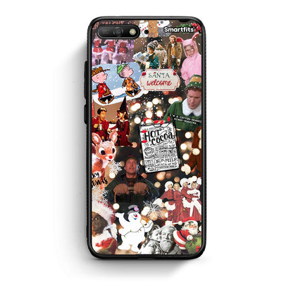 Huawei Y6 2018 Xmas Movies θήκη από τη Smartfits με σχέδιο στο πίσω μέρος και μαύρο περίβλημα | Smartphone case with colorful back and black bezels by Smartfits