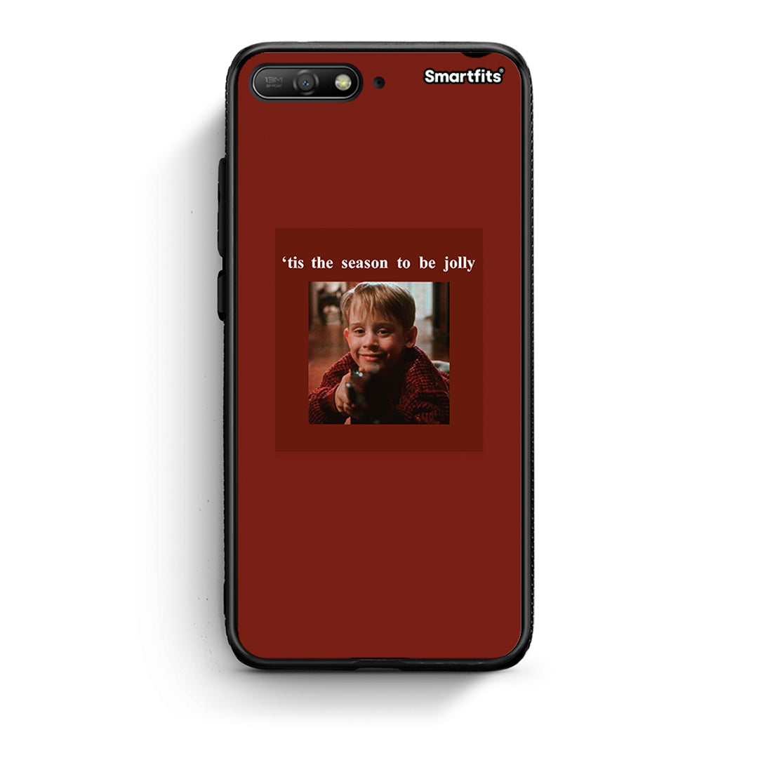 Huawei Y6 2018 Xmas Ultimate Spirit θήκη από τη Smartfits με σχέδιο στο πίσω μέρος και μαύρο περίβλημα | Smartphone case with colorful back and black bezels by Smartfits