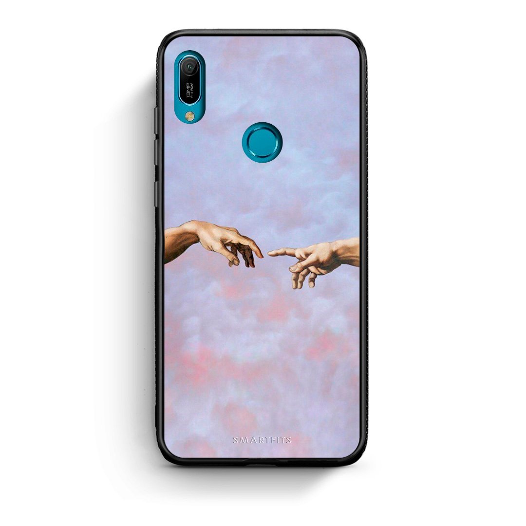 Huawei Y6 2019 Adam Hand θήκη από τη Smartfits με σχέδιο στο πίσω μέρος και μαύρο περίβλημα | Smartphone case with colorful back and black bezels by Smartfits
