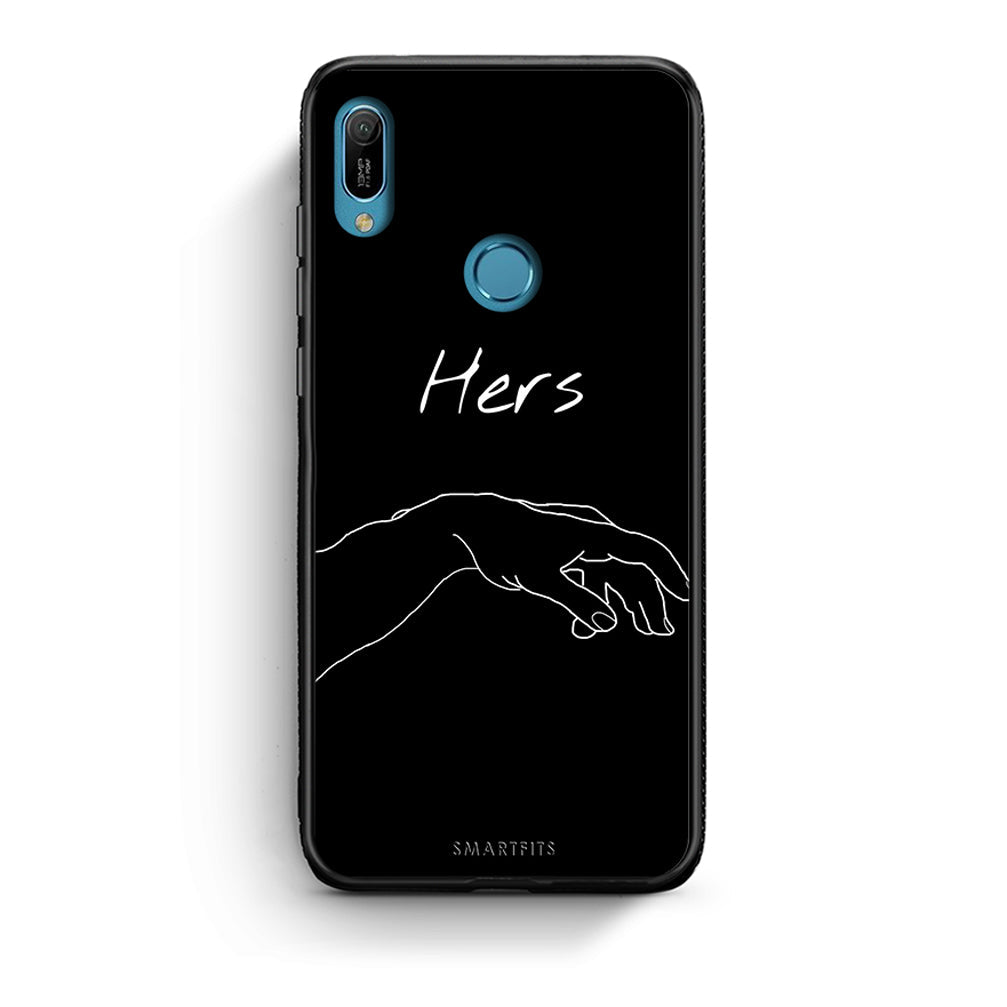 Huawei Y6 2019 Aeshetic Love 1 Θήκη Αγίου Βαλεντίνου από τη Smartfits με σχέδιο στο πίσω μέρος και μαύρο περίβλημα | Smartphone case with colorful back and black bezels by Smartfits