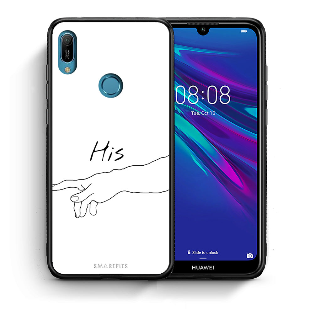 Θήκη Αγίου Βαλεντίνου Huawei Y6 2019 Aeshetic Love 2 από τη Smartfits με σχέδιο στο πίσω μέρος και μαύρο περίβλημα | Huawei Y6 2019 Aeshetic Love 2 case with colorful back and black bezels
