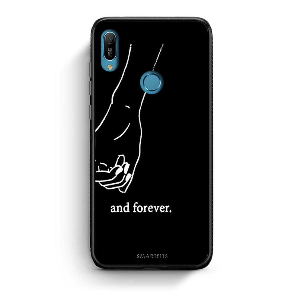 Huawei Y6 2019 Always & Forever 2 Θήκη Αγίου Βαλεντίνου από τη Smartfits με σχέδιο στο πίσω μέρος και μαύρο περίβλημα | Smartphone case with colorful back and black bezels by Smartfits