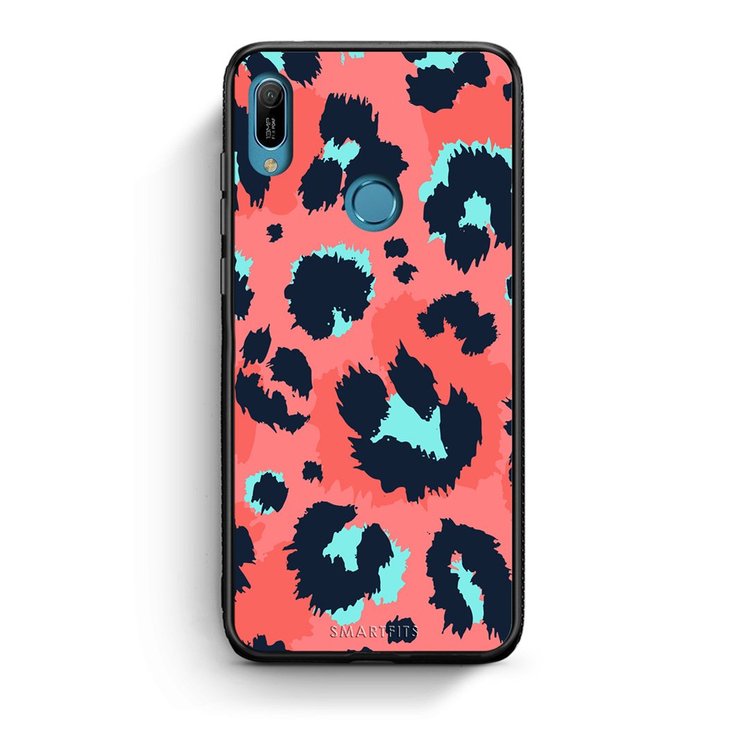 22 - Huawei Y6 2019 Pink Leopard Animal case, cover, bumper