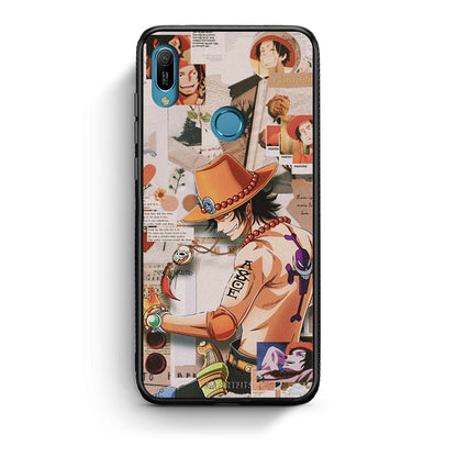 Huawei Y6 2019 Anime Collage θήκη από τη Smartfits με σχέδιο στο πίσω μέρος και μαύρο περίβλημα | Smartphone case with colorful back and black bezels by Smartfits