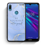 Thumbnail for Θήκη Huawei Y6 2019 Be Yourself από τη Smartfits με σχέδιο στο πίσω μέρος και μαύρο περίβλημα | Huawei Y6 2019 Be Yourself case with colorful back and black bezels