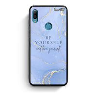 Thumbnail for Huawei Y6 2019 Be Yourself θήκη από τη Smartfits με σχέδιο στο πίσω μέρος και μαύρο περίβλημα | Smartphone case with colorful back and black bezels by Smartfits