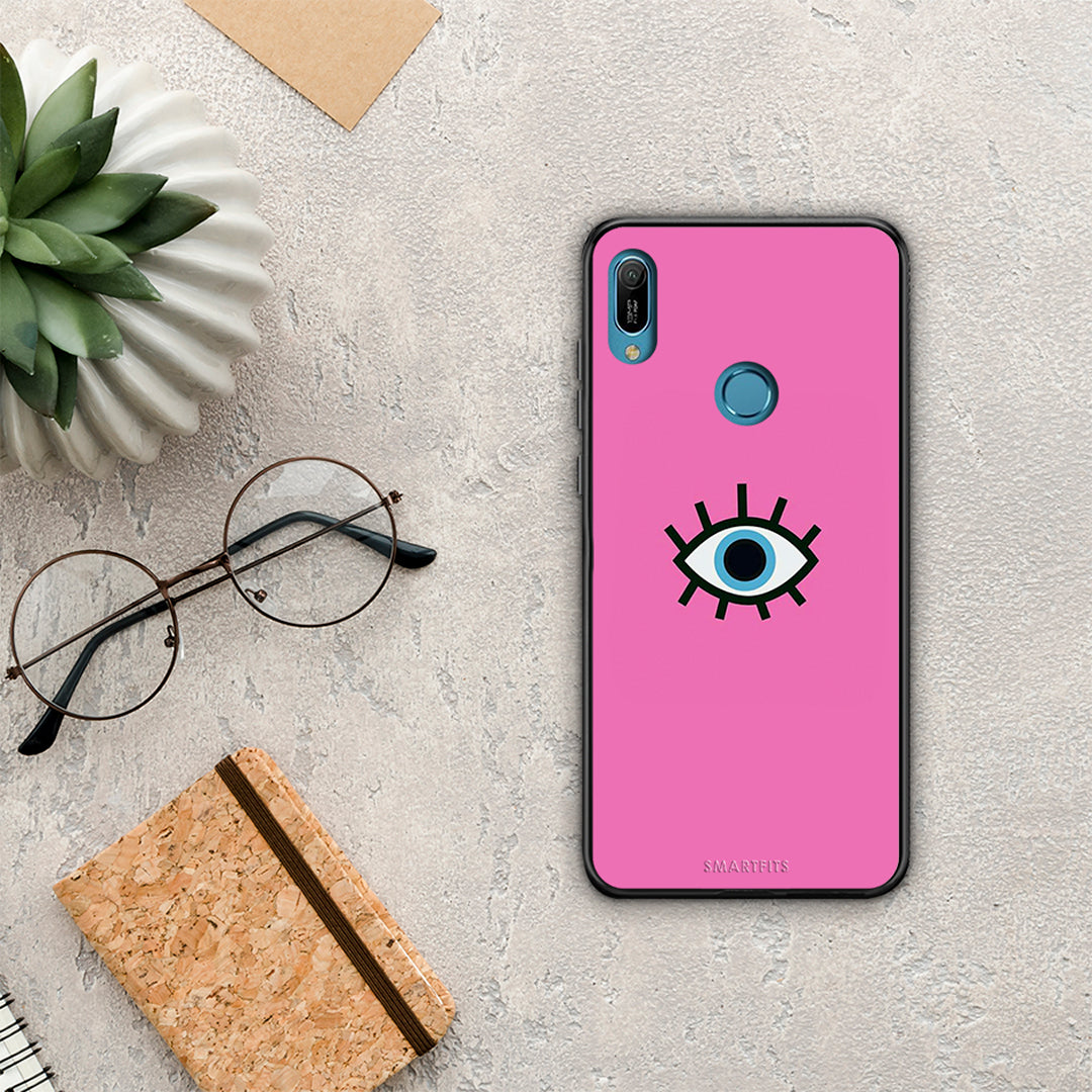Blue Eye Pink - Huawei Y6 2019 θήκη