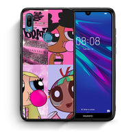 Thumbnail for Θήκη Αγίου Βαλεντίνου Huawei Y6 2019 Bubble Girls από τη Smartfits με σχέδιο στο πίσω μέρος και μαύρο περίβλημα | Huawei Y6 2019 Bubble Girls case with colorful back and black bezels