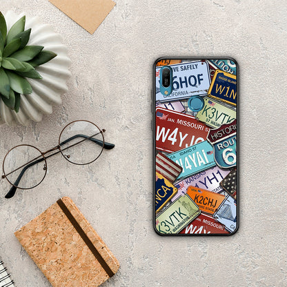 Car Plates - Huawei Y6 2019 θήκη
