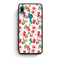 Thumbnail for Huawei Y6 2019 Cherry Summer θήκη από τη Smartfits με σχέδιο στο πίσω μέρος και μαύρο περίβλημα | Smartphone case with colorful back and black bezels by Smartfits