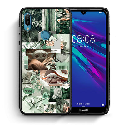 Θήκη Αγίου Βαλεντίνου Huawei Y6 2019 Collage Dude από τη Smartfits με σχέδιο στο πίσω μέρος και μαύρο περίβλημα | Huawei Y6 2019 Collage Dude case with colorful back and black bezels