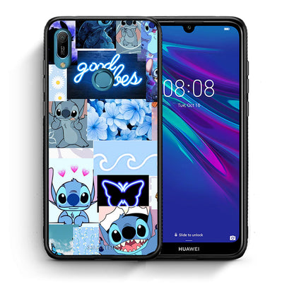 Θήκη Αγίου Βαλεντίνου Huawei Y6 2019 Collage Good Vibes από τη Smartfits με σχέδιο στο πίσω μέρος και μαύρο περίβλημα | Huawei Y6 2019 Collage Good Vibes case with colorful back and black bezels