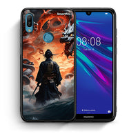 Thumbnail for Θήκη Huawei Y6 2019 Dragons Fight από τη Smartfits με σχέδιο στο πίσω μέρος και μαύρο περίβλημα | Huawei Y6 2019 Dragons Fight case with colorful back and black bezels