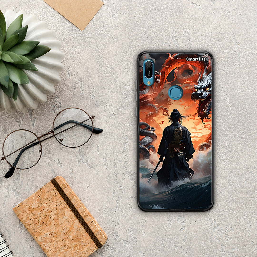 Dragons Fight - Huawei Y6 2019 θήκη