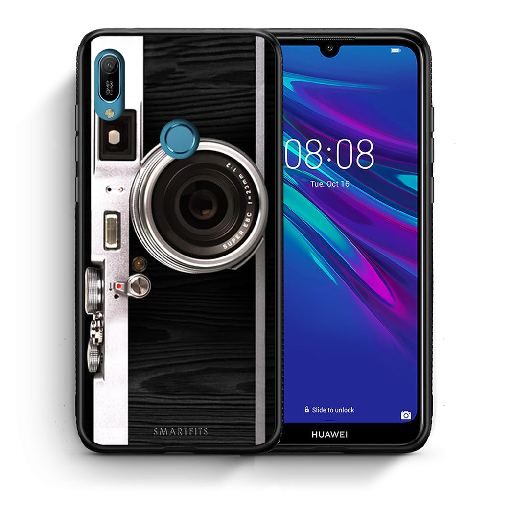 Θήκη Huawei Y6 2019 Emily In Paris από τη Smartfits με σχέδιο στο πίσω μέρος και μαύρο περίβλημα | Huawei Y6 2019 Emily In Paris case with colorful back and black bezels