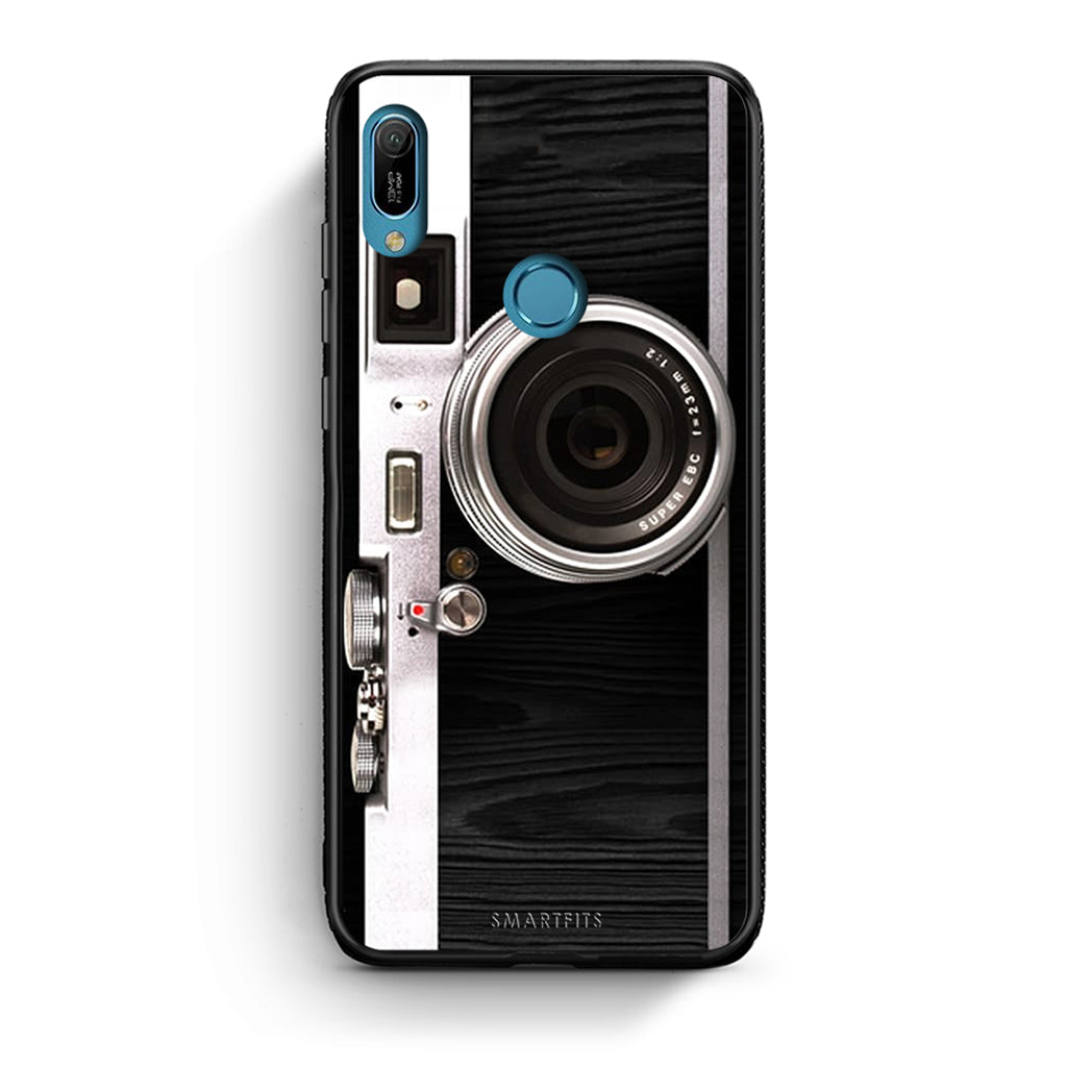 Huawei Y6 2019 Emily In Paris θήκη από τη Smartfits με σχέδιο στο πίσω μέρος και μαύρο περίβλημα | Smartphone case with colorful back and black bezels by Smartfits