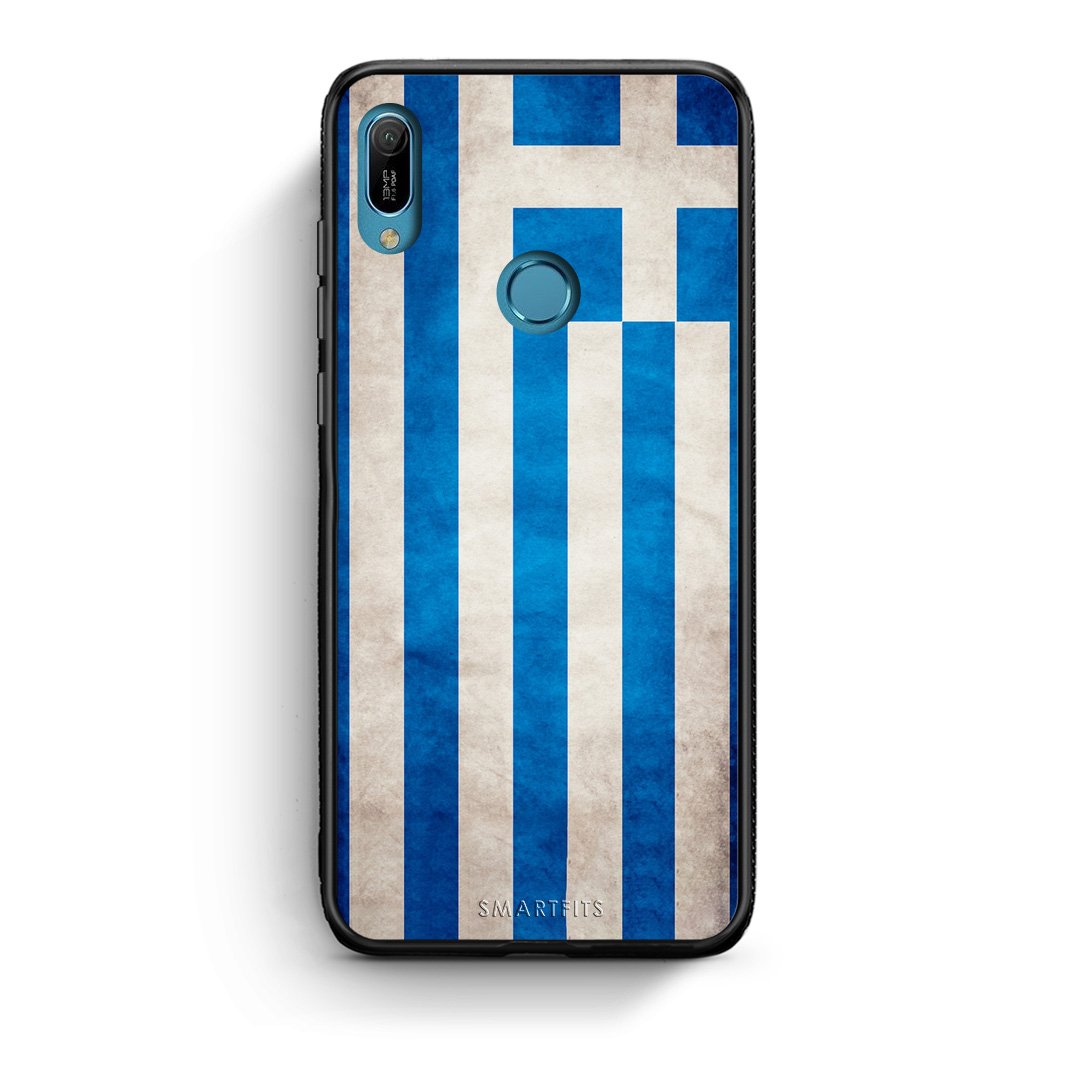 4 - Huawei Y6 2019 Greece Flag case, cover, bumper