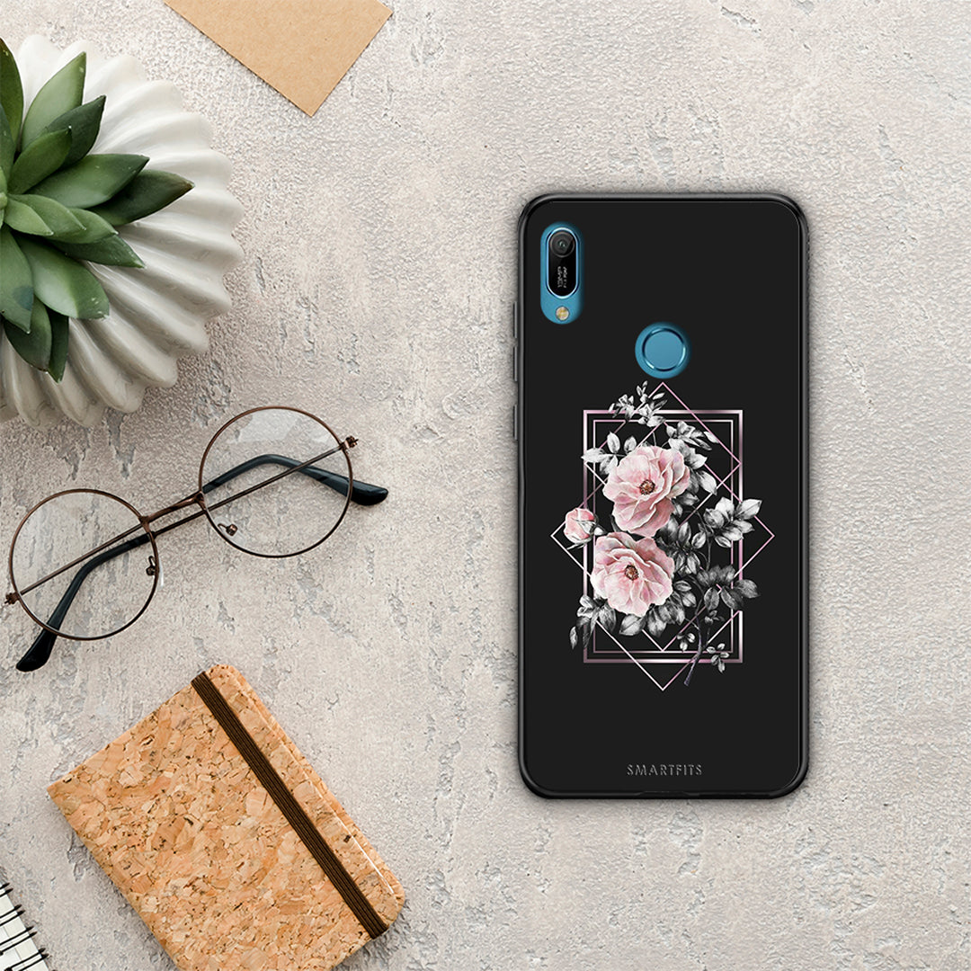 Flower Frame - Huawei Y6 2019 θήκη