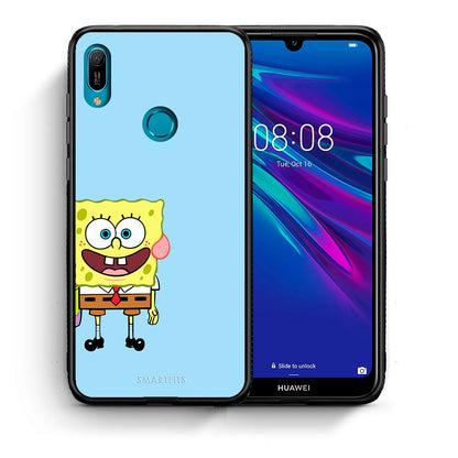 Θήκη Huawei Y6 2019 Friends Bob από τη Smartfits με σχέδιο στο πίσω μέρος και μαύρο περίβλημα | Huawei Y6 2019 Friends Bob case with colorful back and black bezels