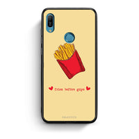 Thumbnail for Huawei Y6 2019 Fries Before Guys Θήκη Αγίου Βαλεντίνου από τη Smartfits με σχέδιο στο πίσω μέρος και μαύρο περίβλημα | Smartphone case with colorful back and black bezels by Smartfits