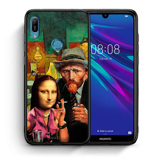Θήκη Huawei Y6 2019 Funny Art από τη Smartfits με σχέδιο στο πίσω μέρος και μαύρο περίβλημα | Huawei Y6 2019 Funny Art case with colorful back and black bezels