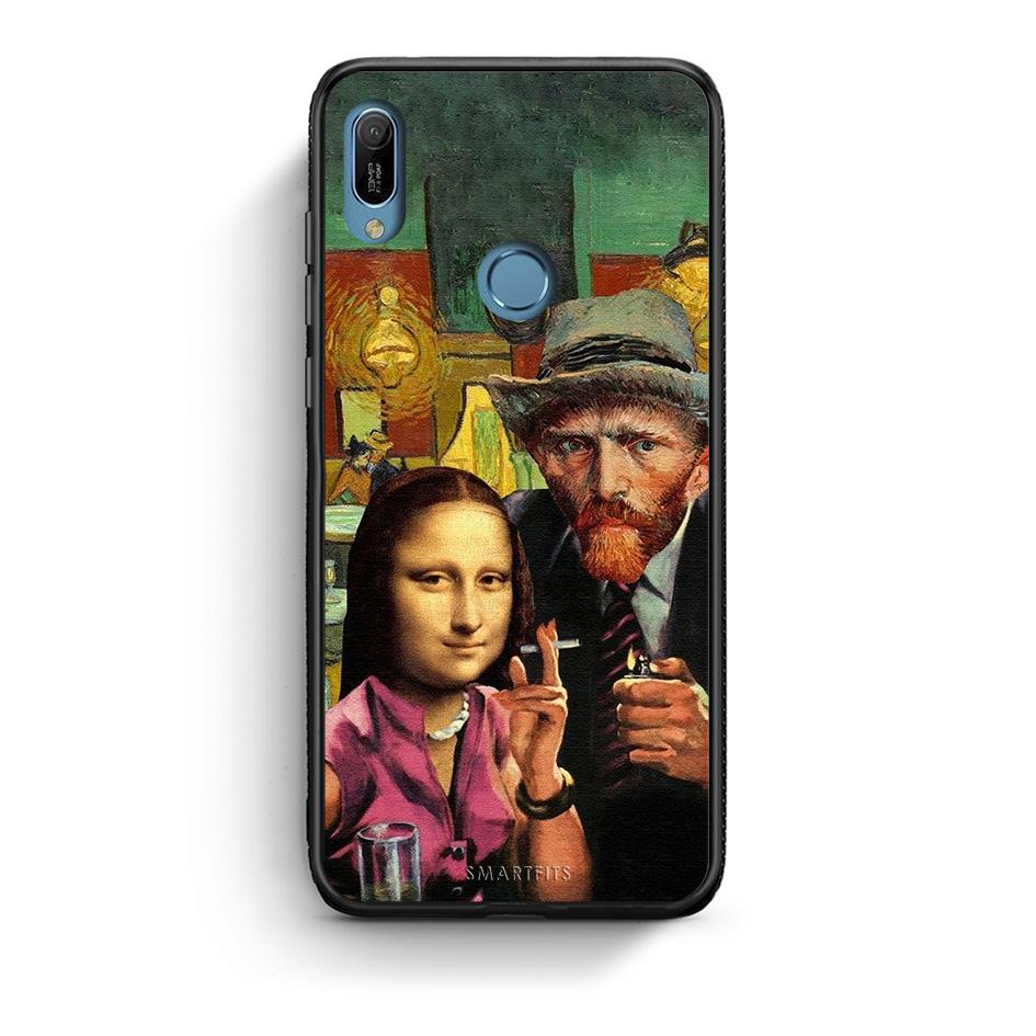 Huawei Y6 2019 Funny Art θήκη από τη Smartfits με σχέδιο στο πίσω μέρος και μαύρο περίβλημα | Smartphone case with colorful back and black bezels by Smartfits