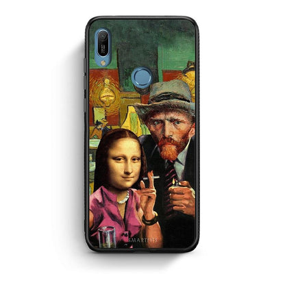 Huawei Y6 2019 Funny Art θήκη από τη Smartfits με σχέδιο στο πίσω μέρος και μαύρο περίβλημα | Smartphone case with colorful back and black bezels by Smartfits