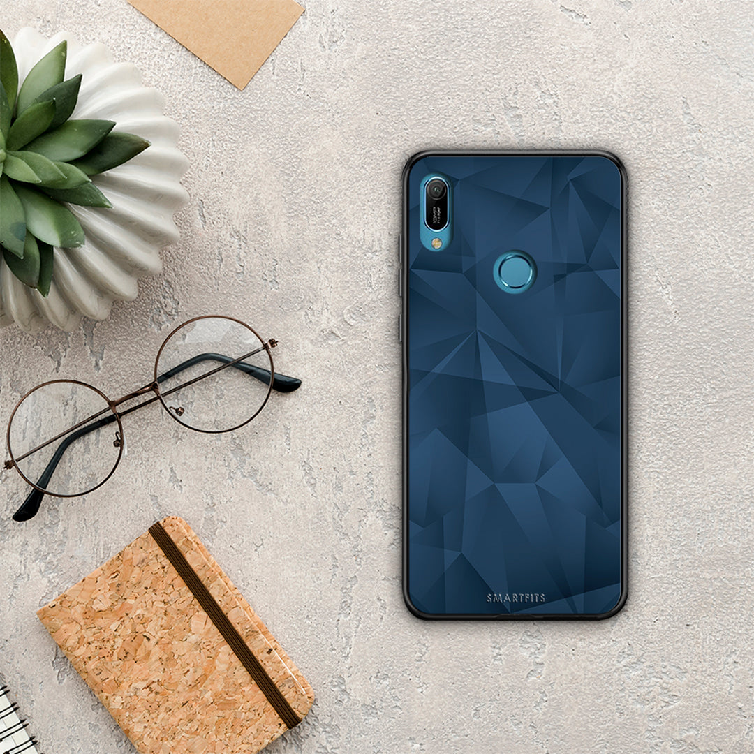 Geometric Blue Abstract - Huawei Y6 2019 θήκη