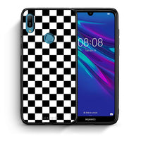 Thumbnail for Θήκη Huawei Y6 2019 Squares Geometric από τη Smartfits με σχέδιο στο πίσω μέρος και μαύρο περίβλημα | Huawei Y6 2019 Squares Geometric case with colorful back and black bezels