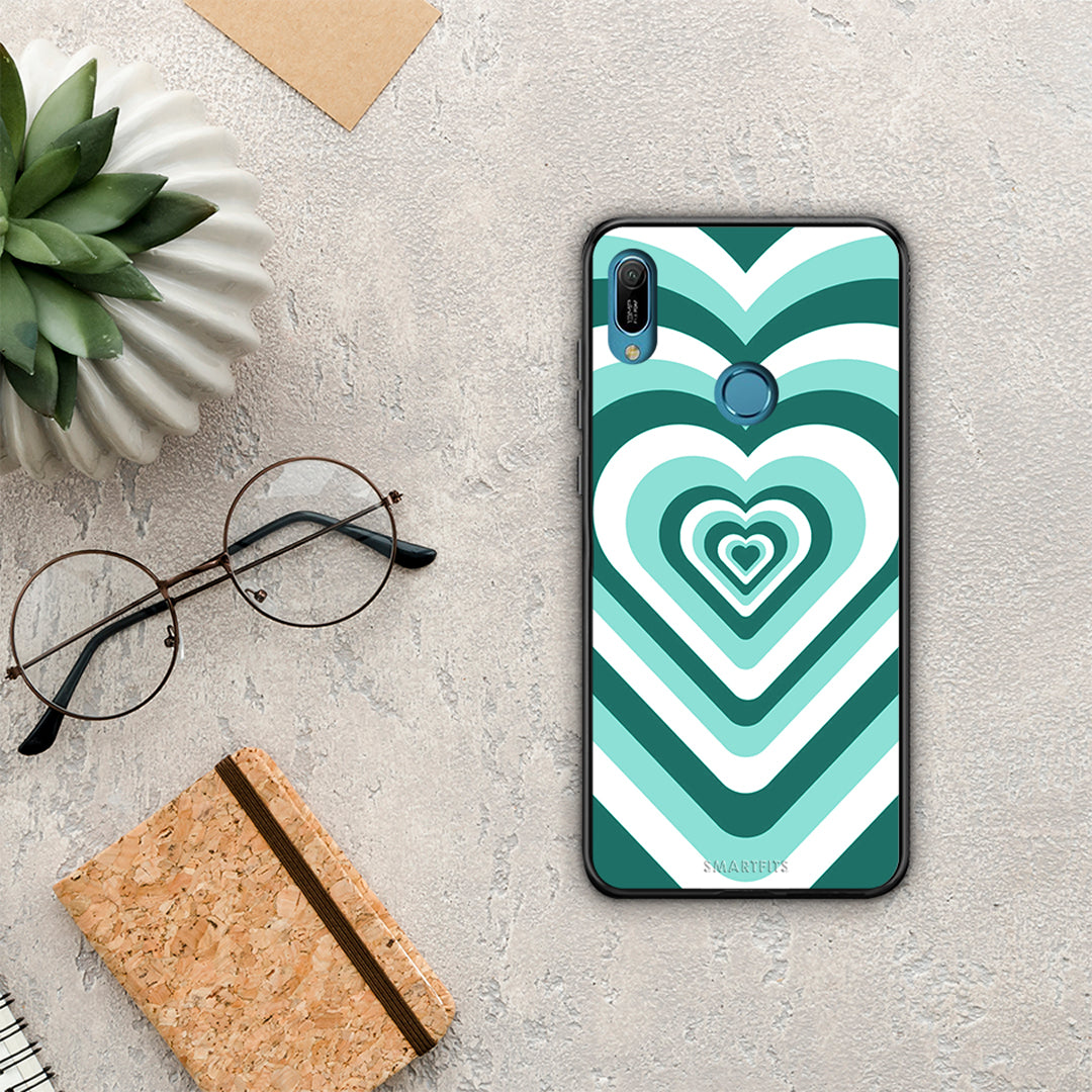 Green Hearts - Huawei Y6 2019 θήκη