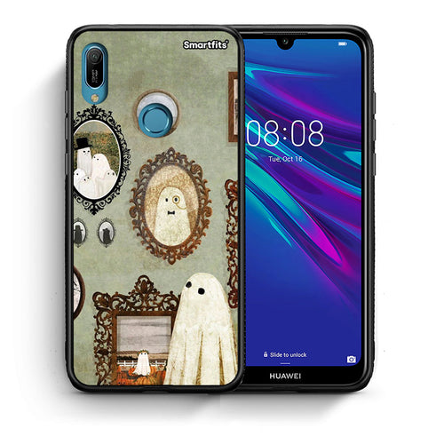 Θήκη Huawei Y6 2019 Halloween Ghost Season από τη Smartfits με σχέδιο στο πίσω μέρος και μαύρο περίβλημα | Huawei Y6 2019 Halloween Ghost Season case with colorful back and black bezels