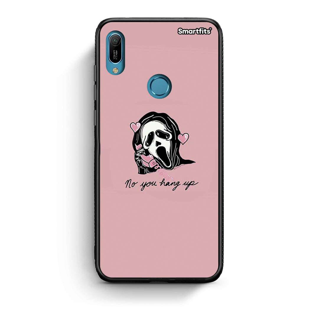 Huawei Y6 2019 Halloween Hang Up Θήκη από τη Smartfits με σχέδιο στο πίσω μέρος και μαύρο περίβλημα | Smartphone case with colorful back and black bezels by Smartfits