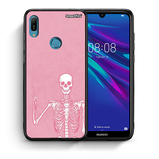 Θήκη Huawei Y6 2019 Halloween Motivation από τη Smartfits με σχέδιο στο πίσω μέρος και μαύρο περίβλημα | Huawei Y6 2019 Halloween Motivation case with colorful back and black bezels