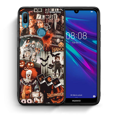 Θήκη Huawei Y6 2019 Halloween Spooky Season από τη Smartfits με σχέδιο στο πίσω μέρος και μαύρο περίβλημα | Huawei Y6 2019 Halloween Spooky Season case with colorful back and black bezels