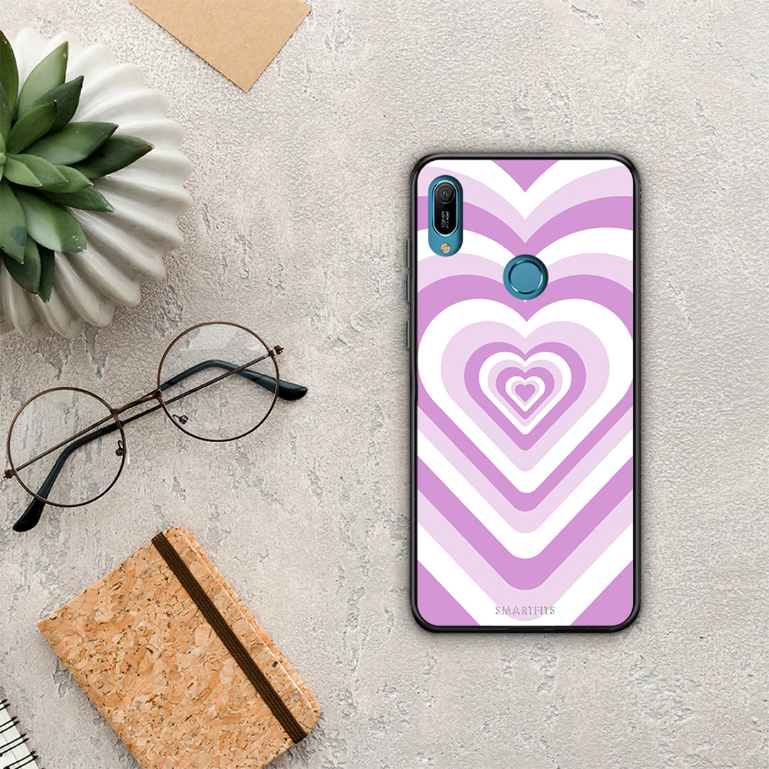 Lilac Hearts - Huawei Y6 2019 θήκη