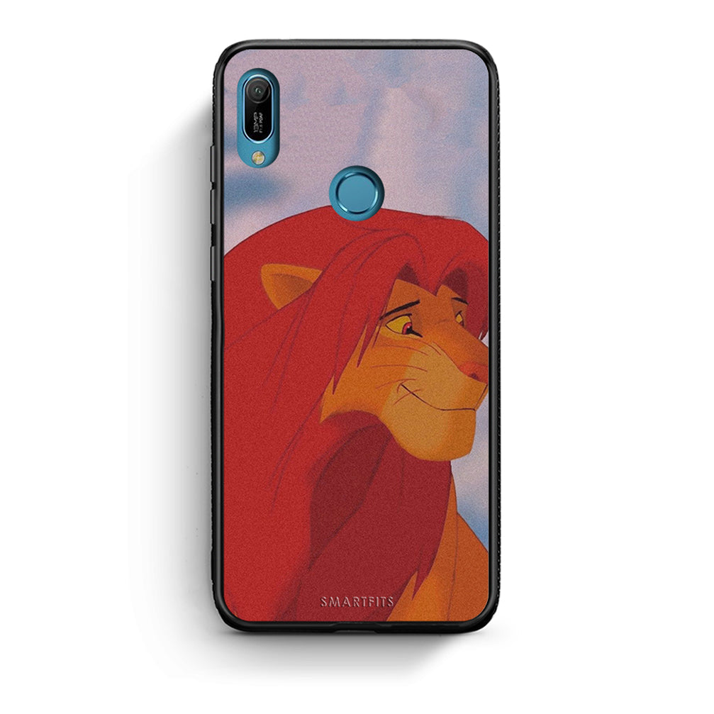 Huawei Y6 2019 Lion Love 1 Θήκη Αγίου Βαλεντίνου από τη Smartfits με σχέδιο στο πίσω μέρος και μαύρο περίβλημα | Smartphone case with colorful back and black bezels by Smartfits