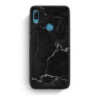Thumbnail for Huawei Y6 2019 Marble Black θήκη από τη Smartfits με σχέδιο στο πίσω μέρος και μαύρο περίβλημα | Smartphone case with colorful back and black bezels by Smartfits
