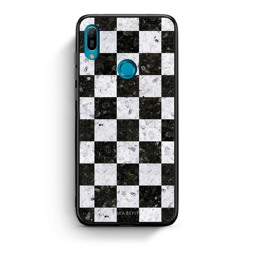 4 - Huawei Y6 2019 Square Geometric Marble case, cover, bumper